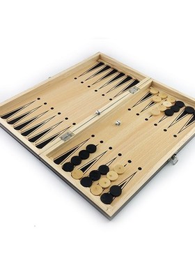 极速Super Magneticn Wooden Chess Backgammon Checkers 3 in 1