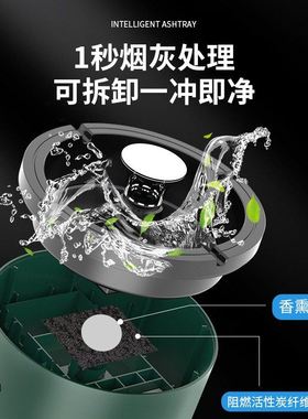 极速Multid-functional intelligent ashtray household air puri