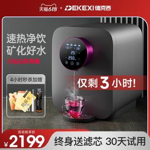 净水机 德国德克西净水器家用直饮加热一体机自来水过滤饮水机台式