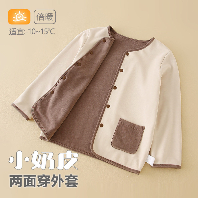 德绒女童棉衣厚内胆加厚棉服神器