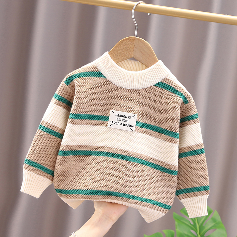 古卡恩男童加绒加厚毛衣