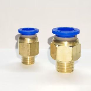 1.75接头16 气动PC8 1.5气管M12 2螺纹10直通公制 1快速6插M10