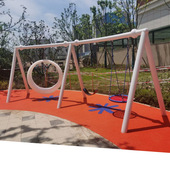 户外景区儿童架成人荡椅公园宝宝荡秋千架玩具吊椅小区游乐园设备