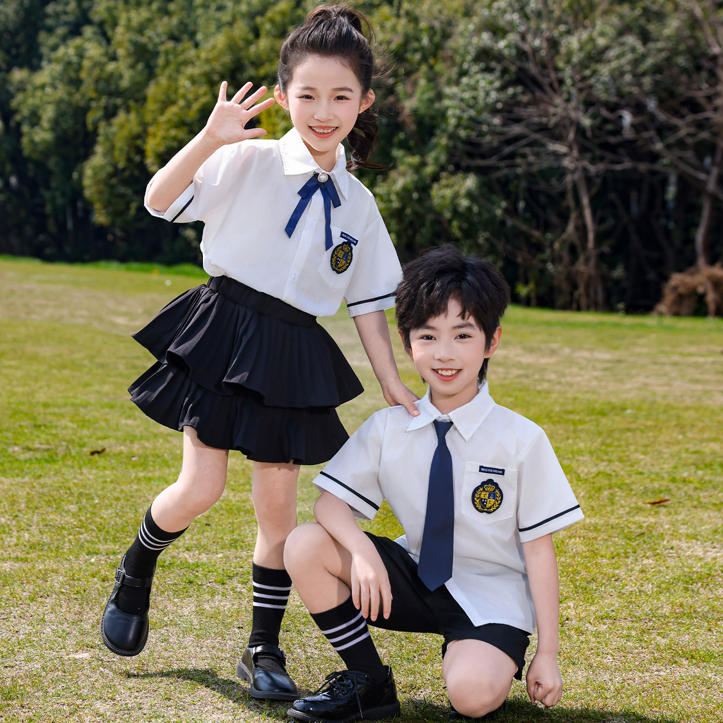 六一儿童演出服夏季幼儿园毕业照班服小学生朗诵合唱比赛表演服装