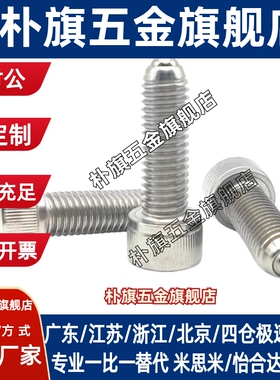 杯头内六角波珠BPRH4/M5/M6/M8重载型圆柱头定位球头柱塞ZAK02