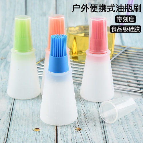 耐高温硅胶油瓶刷烧烤刷子烙饼油刷厨房刷油食品刷户外便携油瓶