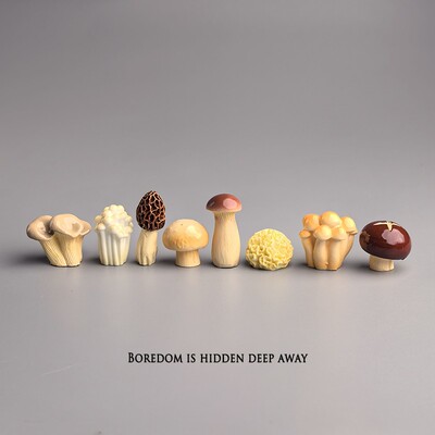 无聊了，可爱菌菇治愈桌面摆件