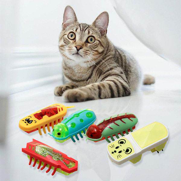 跨境款宠物玩具逗猫工具电动逗猫玩具自动猫咪打地鼠玩具老鼠斗虫