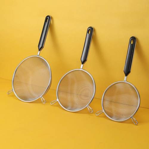 双耳可挂漏勺 304不锈钢过滤网豆浆滤油超细果汁家用油炸隔渣勺