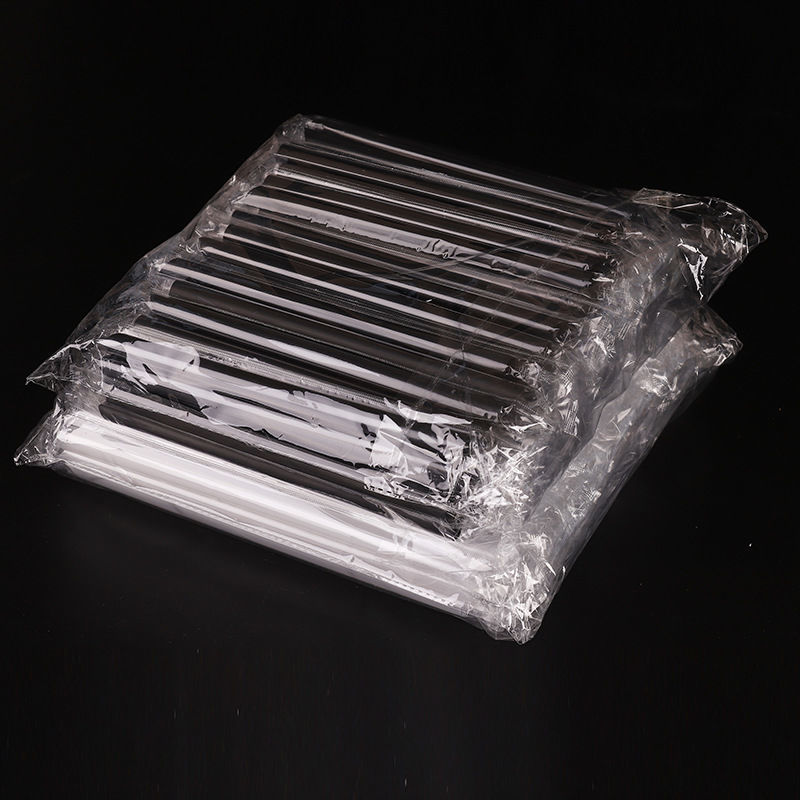 独立包装一次性珍珠奶茶粗吸管16cm\21cm\23cm尖头黑白色透明吸管