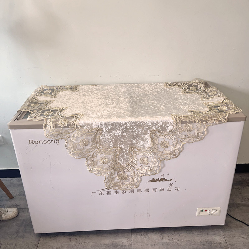 防尘罩冰柜盖巾卧室蕾丝帘盖布餐桌多用微波炉洗衣机台布正方形多,居家布艺,万能盖巾,淘宝优惠券,粉丝福利购,淘宝优惠卷