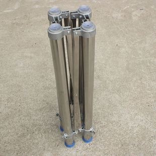 不锈钢圆桌桌架 折叠桌架圆台面脚架餐桌脚 玻璃桌架 可调支架