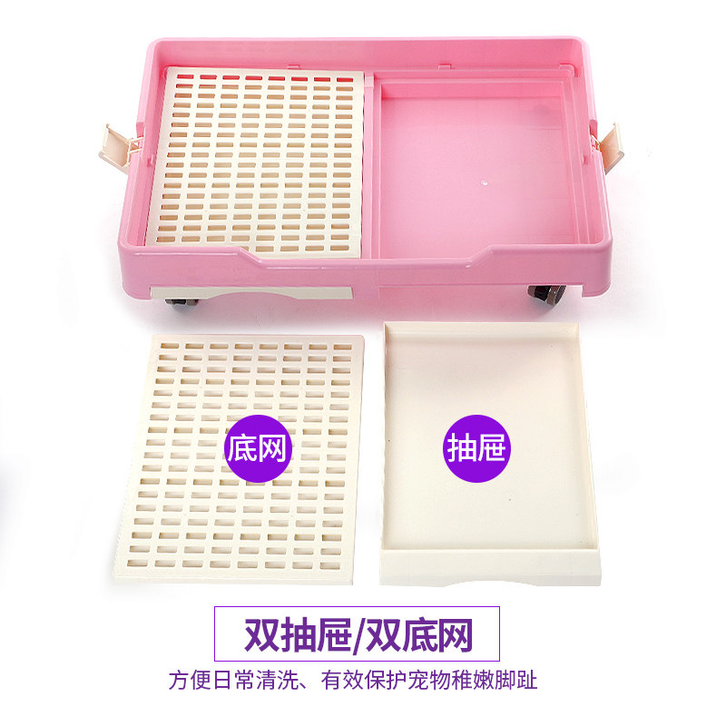 犬新款咖啡色大型犬狗笼养鸡笼家用 抽屉式狗泰迪宠物猫笼兔小宠