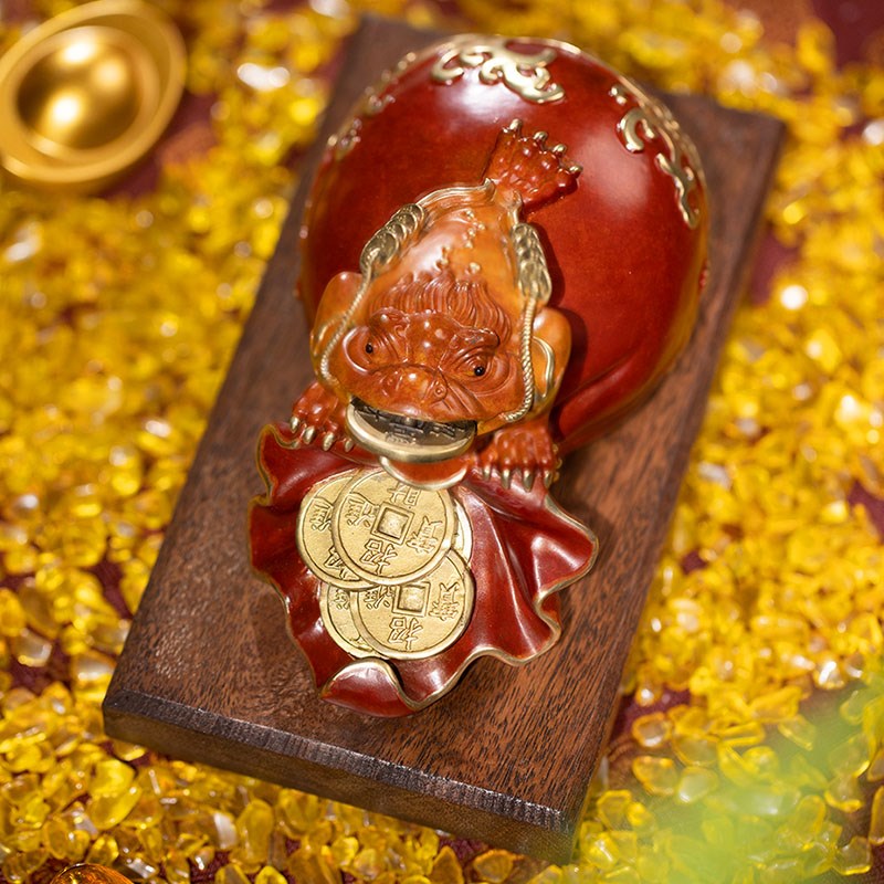 朱炳仁铜 代代有财客厅装饰摆件家居饰品办公桌摆件办公室摆件