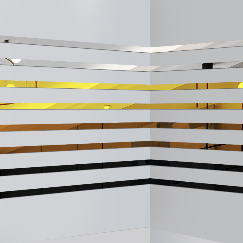 加长立体自粘客厅电视背景墙装饰条天花板吊顶边框亚克力镜面墙贴