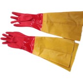 舒意加长58厘米绒里乳胶手套渔业