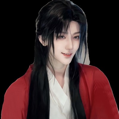 古风假发男长发古装汉服cos判官尘不到万用黑长直日常造型全头套