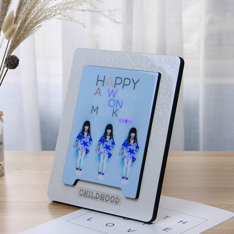 双层水晶照片摆台制作12寸10儿童相框生日照相架定制宝宝洗相片做