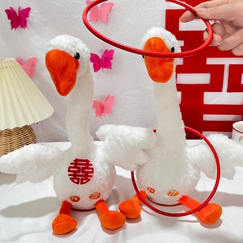 新款创意接亲套大鹅游戏道具结婚婚礼堵门套圈圈不倒鸭电动摇头鹅,节庆用品/礼品,堵门/游戏道具,淘宝优惠券,粉丝福利购,淘宝优惠卷