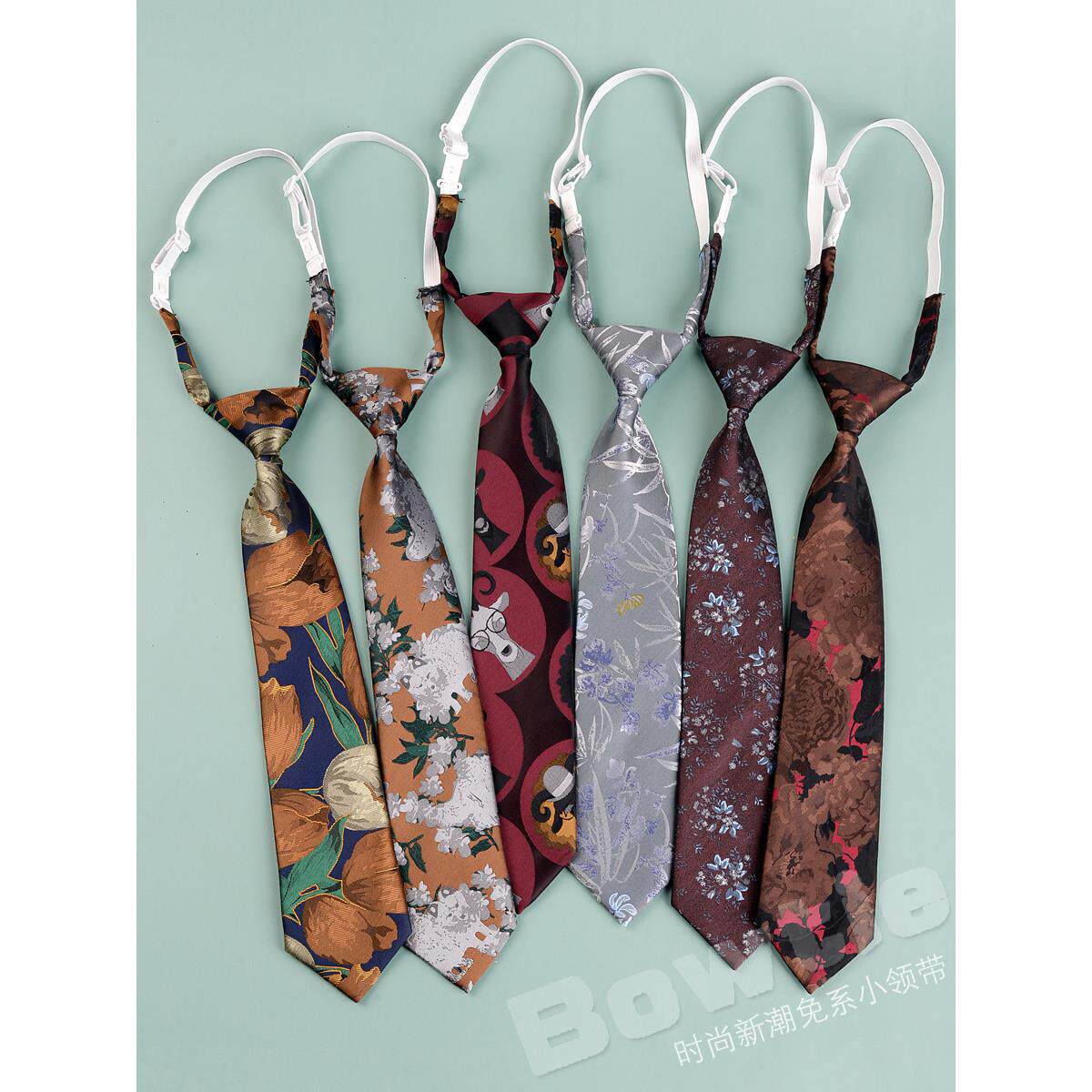 天猫正品领带女款时尚休闲复古高级感免打小百搭JK制服衬衫女男文