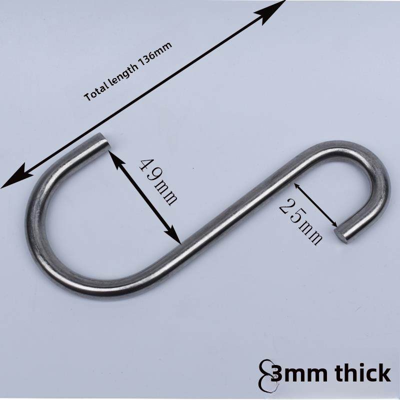 【品牌正品】不锈钢304挂钩S型弯异钩子晾衣架大小头非标定制羊眼,家装主材,挂钩/挂衣钩,淘宝优惠券,粉丝福利购,淘宝优惠卷