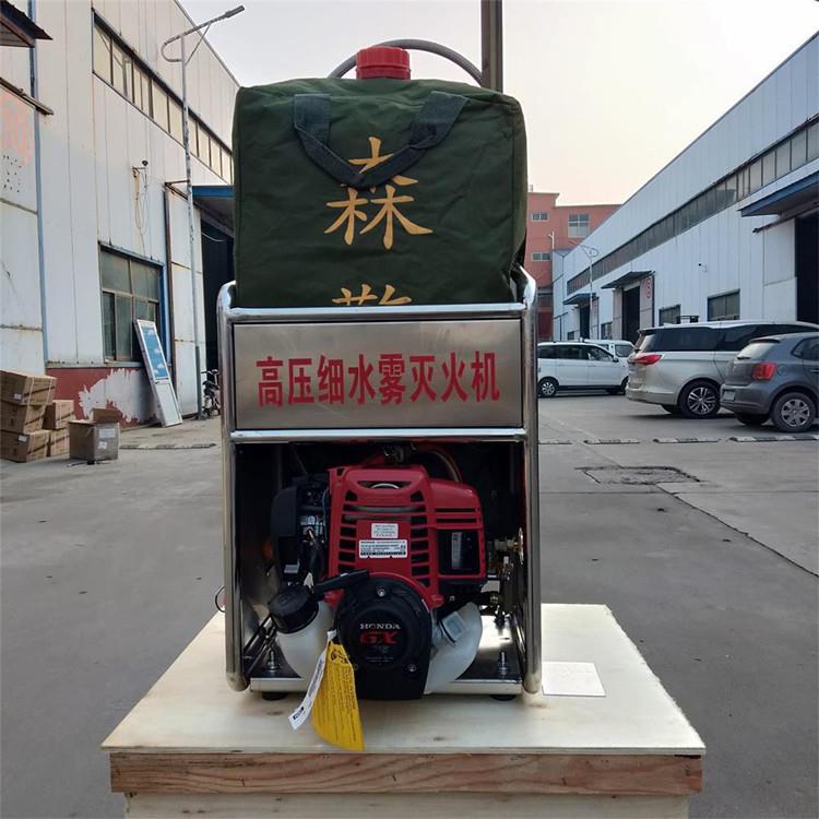森林防火高压细水雾灭火机森林消防背负式细水雾灭火器往复式水枪