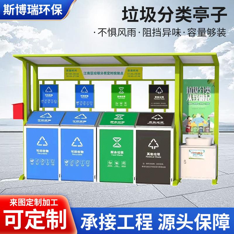 垃圾分类贴纸标识北京上海干湿垃圾桶有害厨余可回收垃