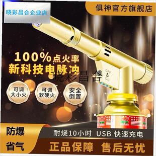 电脉冲点火枪家用烧猪毛神器点火器户外便M携高温焊枪充电款喷火l