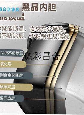 老式红三角电饭锅内胆通用半球电x饭煲内胆加厚不粘1.5L2L3L4L5Ll