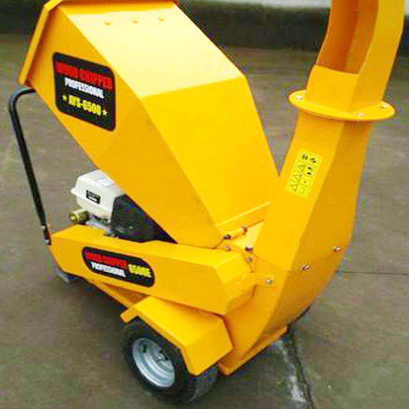 手推移动式碎枝机果园树枝条破碎机树枝粉碎机柴汽油电动碎枝机