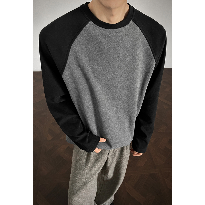 长袖T恤男秋冬季2025新款休闲套头打底oversize宽松高街潮牌上衣