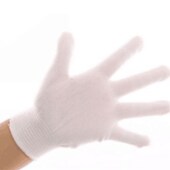 劳保手套透气白色薄尼龙弹力薄款 干活工作耐磨修理工人地 男女士款