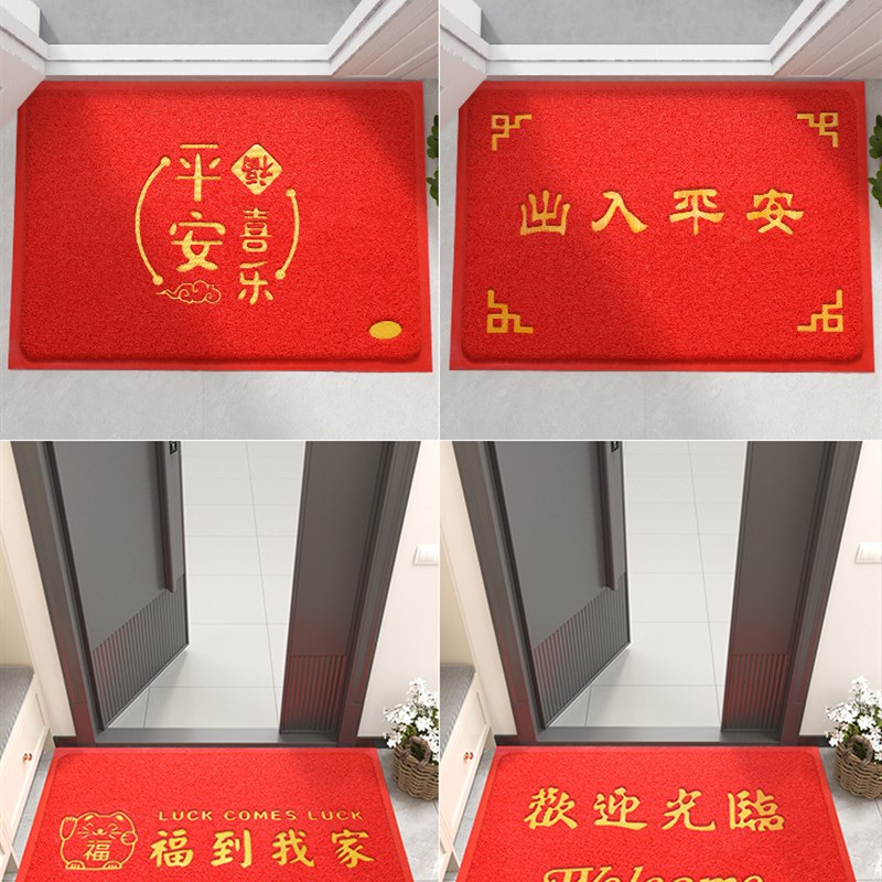 入户门地垫进门门口玄关脚垫门外丝圈耐脏地毯进户门出入平安门垫