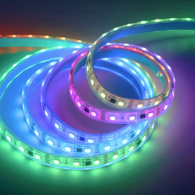 灌胶幻彩防水led全彩灯带可编程户外流水跑马室外rgb麦爵士ws2811