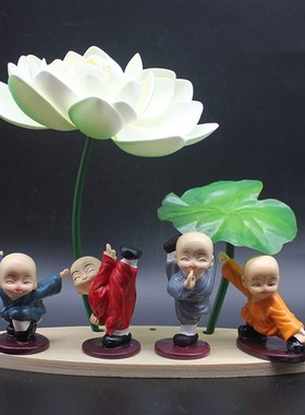 中式禅意荷花家居装饰工艺品客厅玄关电视酒柜办公桌面小摆件摆设