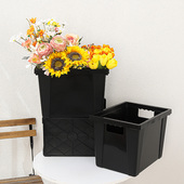 法式 醒花桶塑料泡水桶鲜花插花养花桶花店专用大号蓄水桶花艺资材