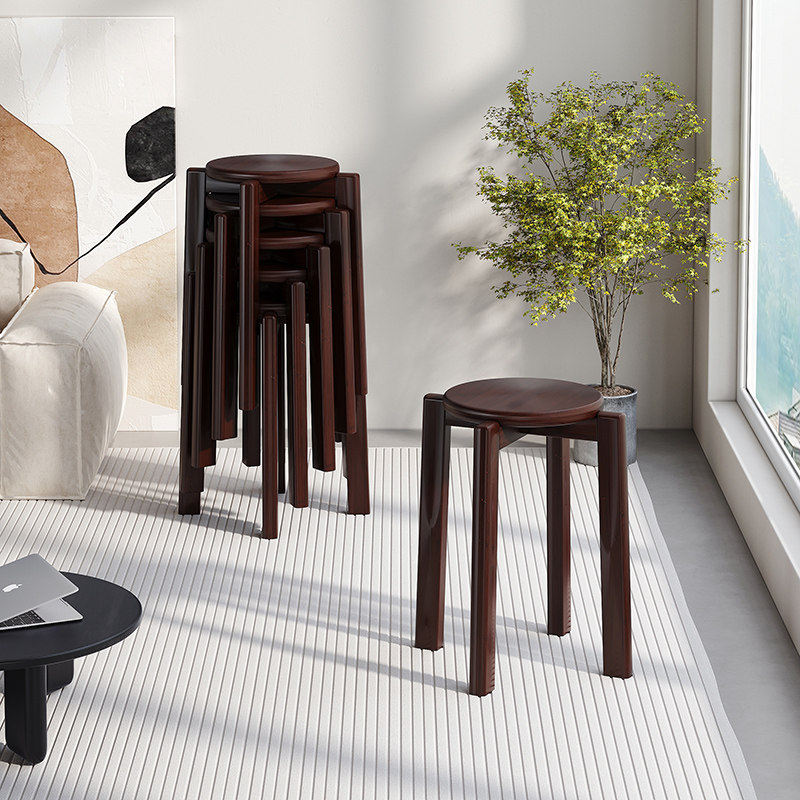 楠竹可堆叠圆凳书房高脚凳卧室客厅梳妆凳小吃店餐厅椅家用换鞋凳,住宅家具,高脚凳,淘宝优惠券,粉丝福利购,淘宝优惠卷