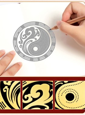 窗户专用隐形八卦贴八卦镜开过家用九宫平面镜反光的八挂镜子摆件