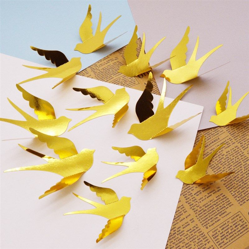 新款3D卡纸立体镂空蜻蜓金属质感立体蝴蝶幼儿园教室装饰燕子墙贴,家居饰品,软装墙贴,淘宝优惠券,粉丝福利购,淘宝优惠卷