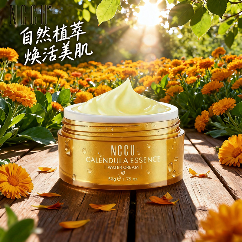 NCCU金盏花精华爆水霜男女士补水长效滋润舒缓修复面霜敏感肌正品
