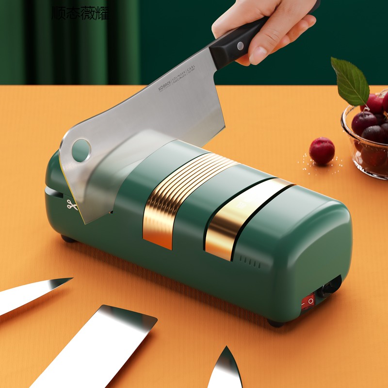 磨刀神器电动磨刀器全自动家用磨刀石小型快速磨刀机磨菜刀磨剪刀