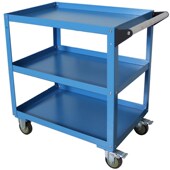 重型工具车库房双层手推车汽修搬运车子多功能移动车间物料周转车