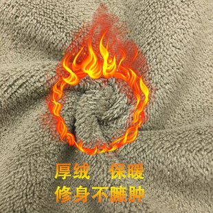 保暖加绒牛仔裤男款九分裤加绒加厚高端弹力修身小脚长裤冬季厚款