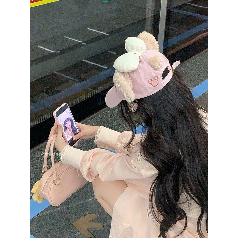 【瑞茜】粉桃椰椰 春夏休闲宽松长袖衬衫镂空背心短裙R3350-1W