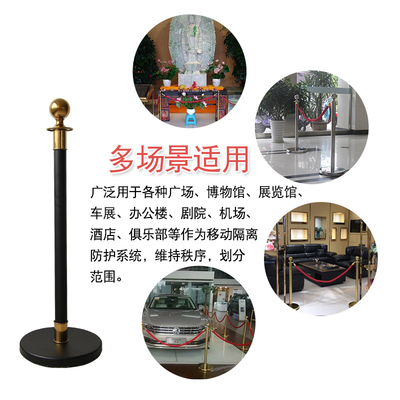 酒店礼宾杆不锈钢一米线护栏挂绳排队隔离带围栏迎宾杆礼宾柱
