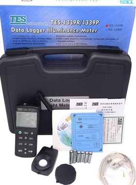 台湾泰仕tesf1330A照度计高精度照度仪光照度测试仪测光仪TES1332