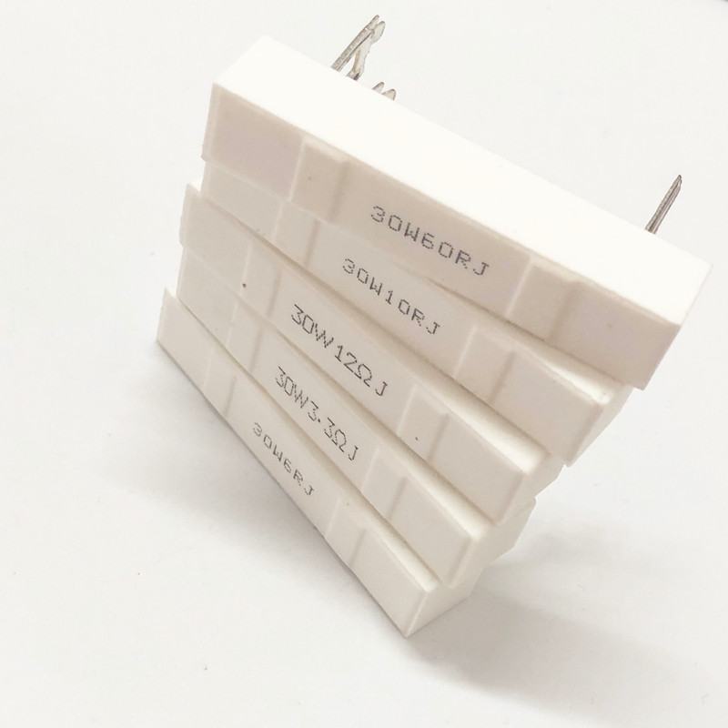 30W水泥电阻音箱分频器用舞台音箱大功率频瓷壳电阻器1欧-25欧