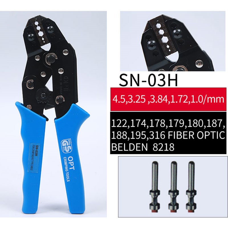 台湾OPT压线钳SN-06 06WF 28B 48B 02C 02WF棘轮冷压端子夹网线钳