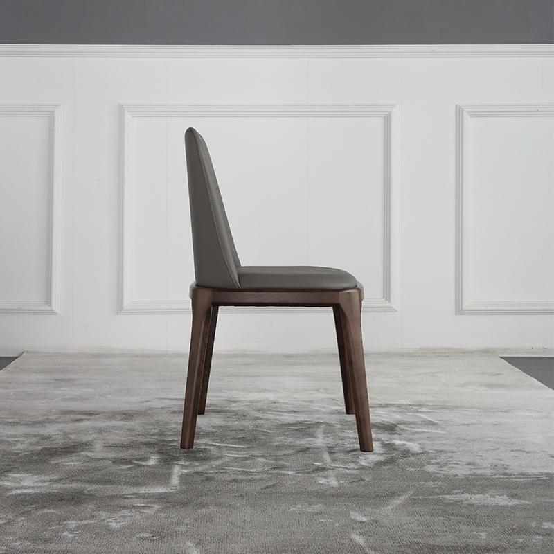 北欧实木餐椅现代简约皮艺靠背椅家用凳子饭厅酒店书桌化妆台椅子