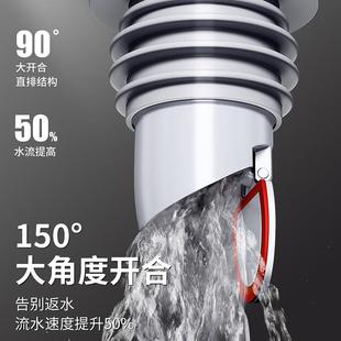 下水管道防返臭神器厨房脸盆洗衣机硅胶密封圈塞地漏排水管堵口器